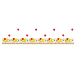 Vibrant Floral U-Neck Embroidery Design