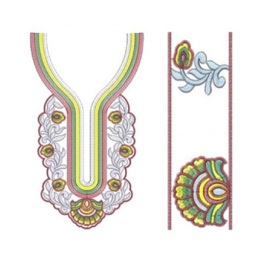 Wedding Fashion Neck Embroidery Design Wedding Fashion Neck Embroidery Design