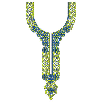 Wevy Style Neck Embroidery Design