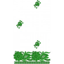 10406 Saree Embroidery Design