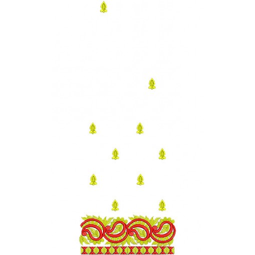 10409 Saree Embroidery Design