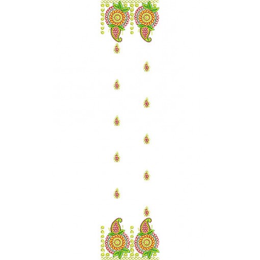 10592 Saree Embroidery Design