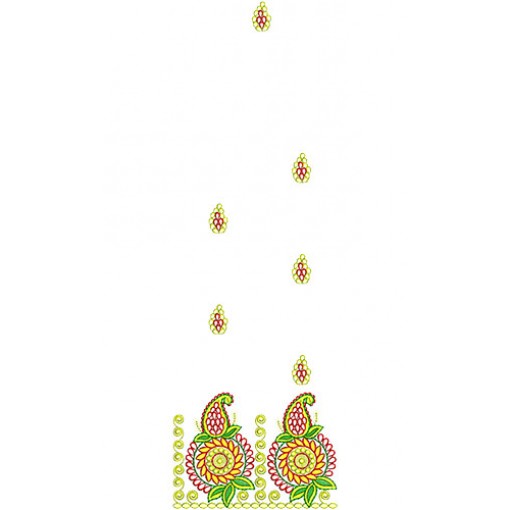 10592 Saree Embroidery Design