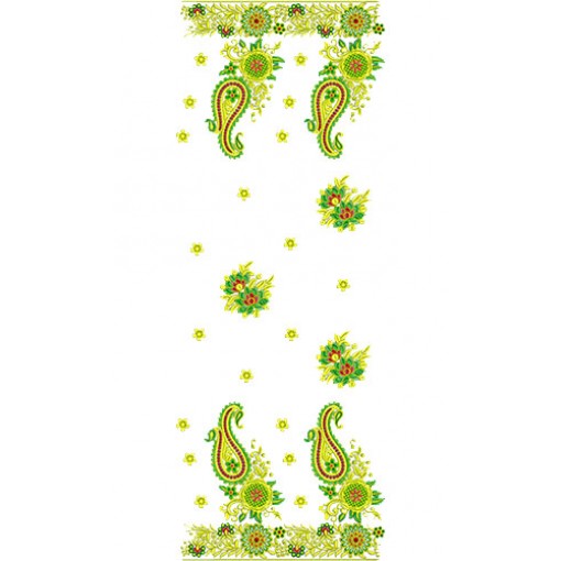 embroidery saree design 13103