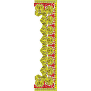 Creative saree embroidery design 13106