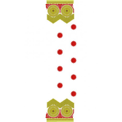 Creative saree embroidery design 13106
