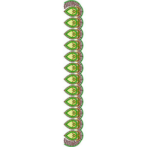 8344 Saree Embroidery Design