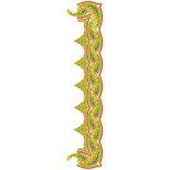 9116 Saree Embroidery Design