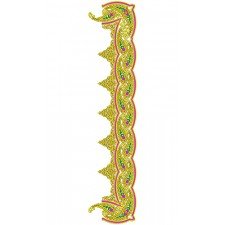 9116 Saree Embroidery Design