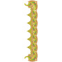 9116 Saree Embroidery Design
