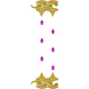 9116 Saree Embroidery Design