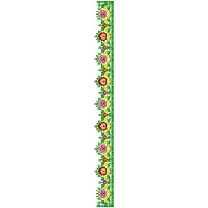9117 Saree Embroidery Design