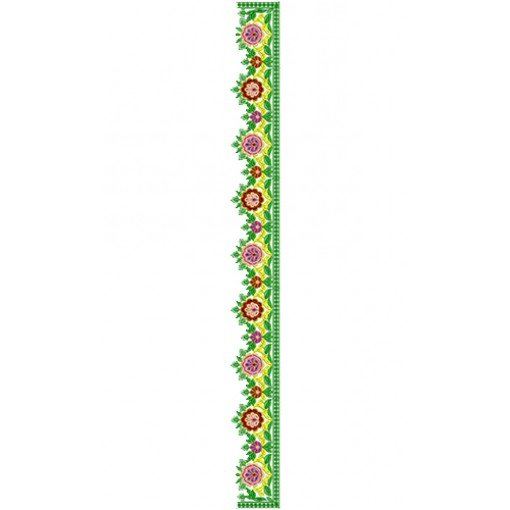 9117 Saree Embroidery Design
