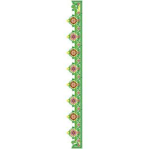 9121 Saree Embroidery Design