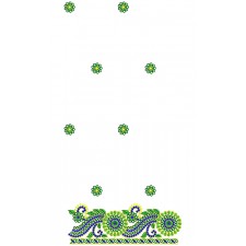 9123 Saree Embroidery Design