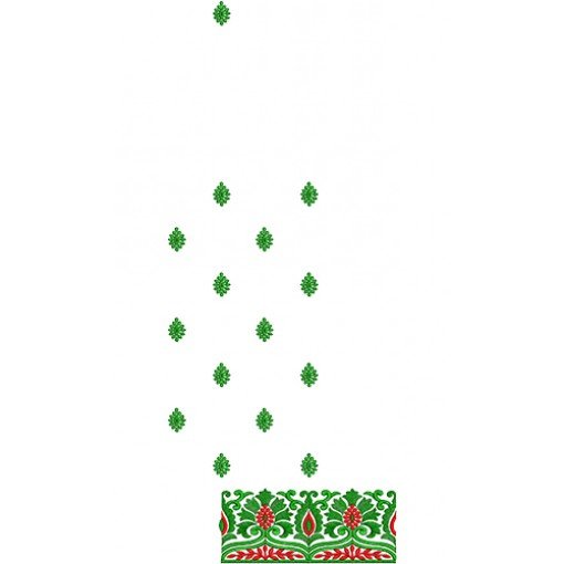 9210 Saree Embroidery Design