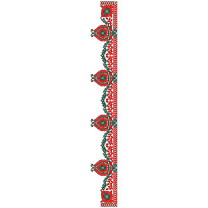 9215 Saree Embroidery Design