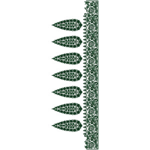 9217 Saree Embroidery Design