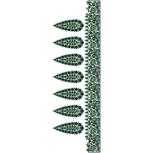9217 Saree Embroidery Design