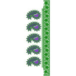 9218 Saree Embroidery Design