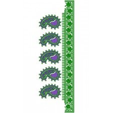 9218 Saree Embroidery Design