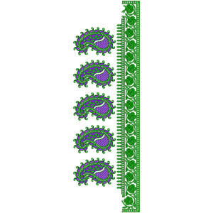 9218 Saree Embroidery Design