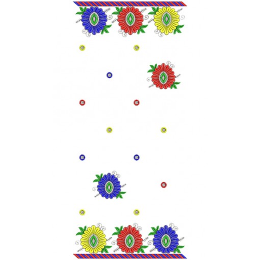 9300 Saree Embroidery Design