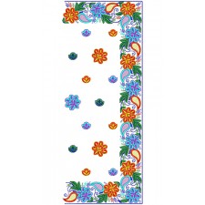 9302 Saree Embroidery Design