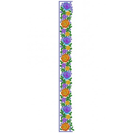 9303 Saree Embroidery Design