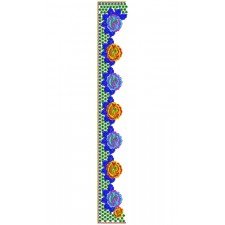 9305 Saree Embroidery Design