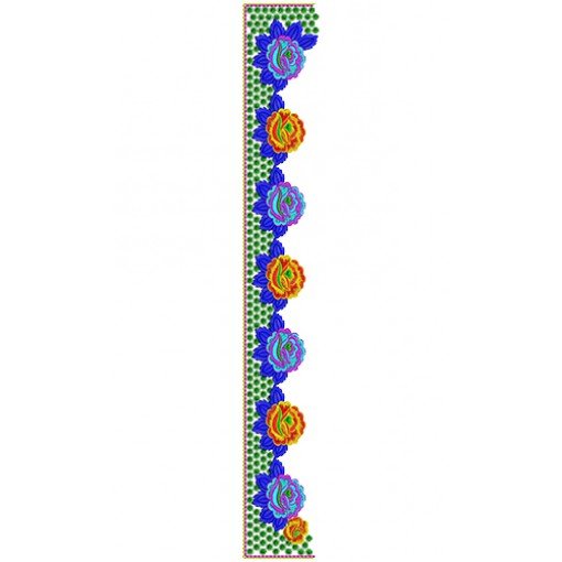 9305 Saree Embroidery Design