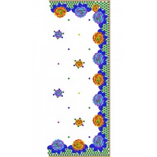 9305 Saree Embroidery Design