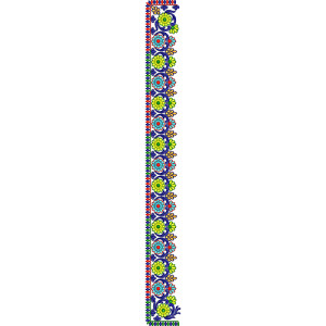 9306 Saree Embroidery Design