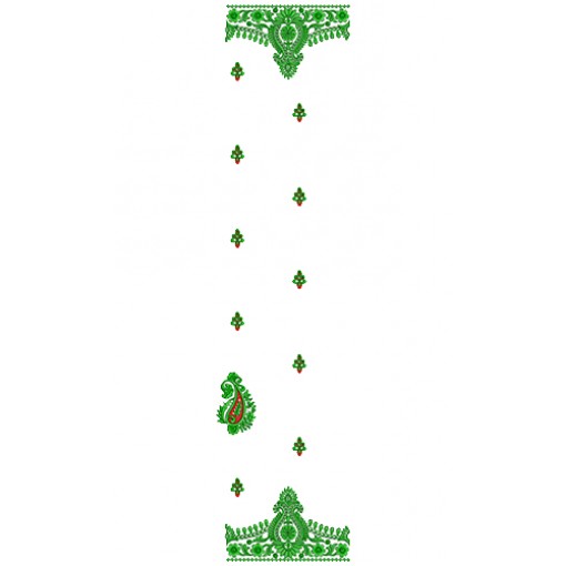 9442 Saree Embroidery Design
