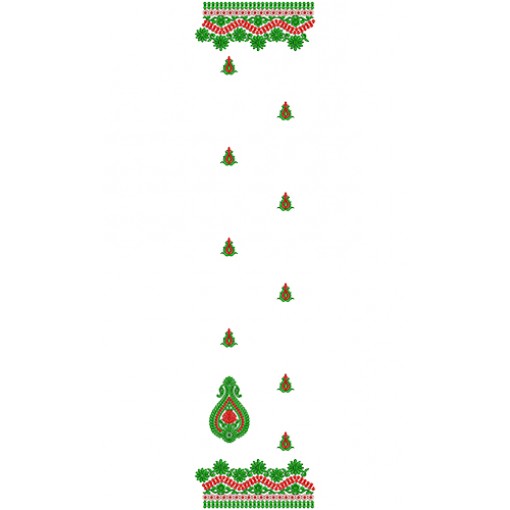 9446 Saree Embroidery Design