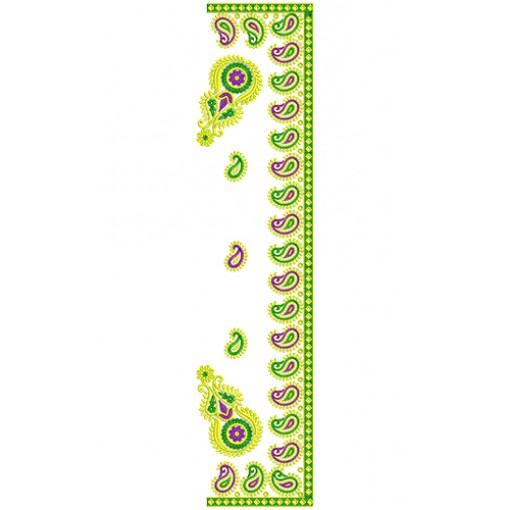9552 Saree Embroidery Design