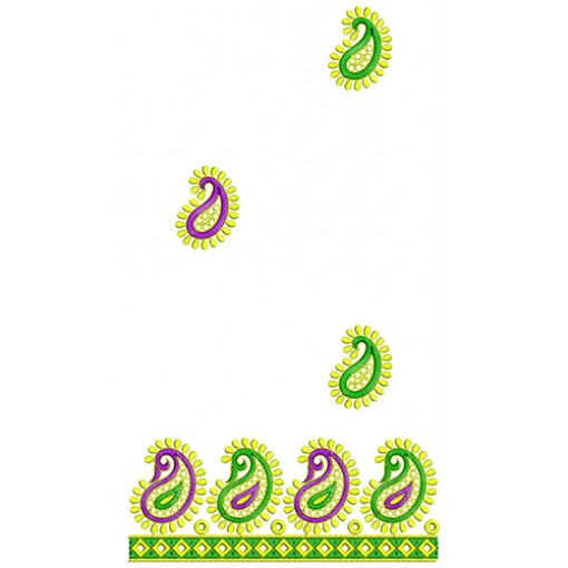 9552 Saree Embroidery Design