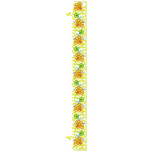 9553 Saree Embroidery Design
