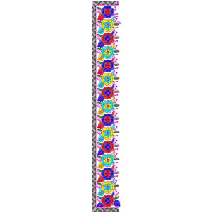 9554 Saree Embroidery Design