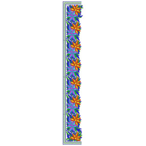 9555 Saree Embroidery Design