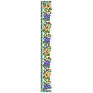 9556 Saree Embroidery Design