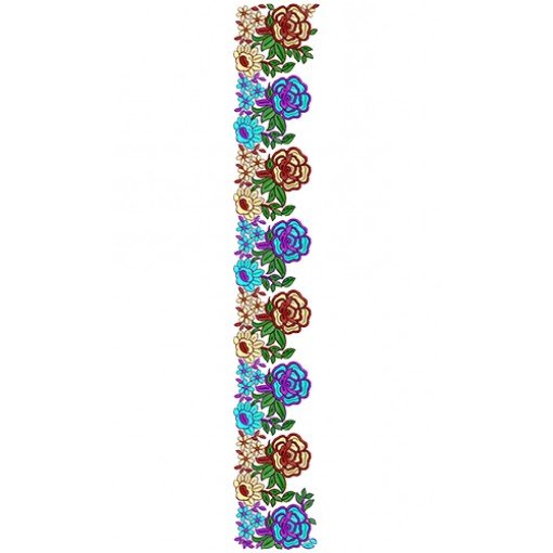 9557 Saree Embroidery Design