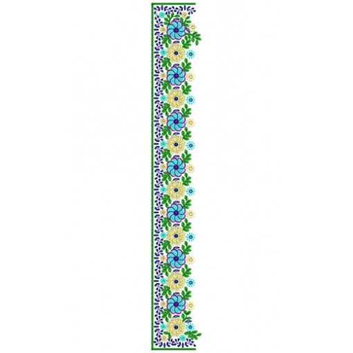 9558 Saree Embroidery Design