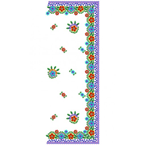 9559 Saree Embroidery Design