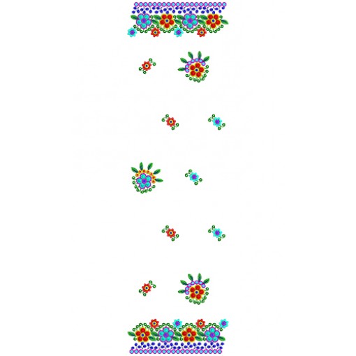 9559 Saree Embroidery Design