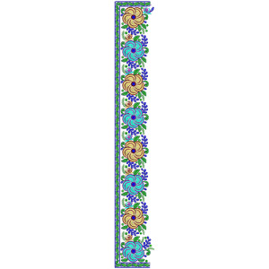 9560 Saree Embroidery Design
