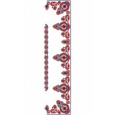 9742 Saree Embroidery Design