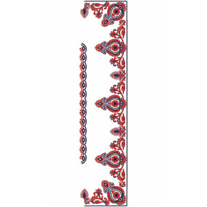 9742 Saree Embroidery Design