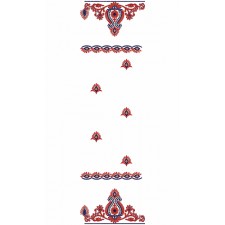 9742 Saree Embroidery Design