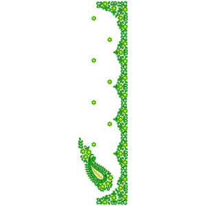 9745 Saree Embroidery Design